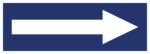Pijl (Blauw/wit)