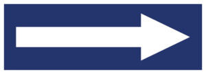 Pijl (Blauw/wit)