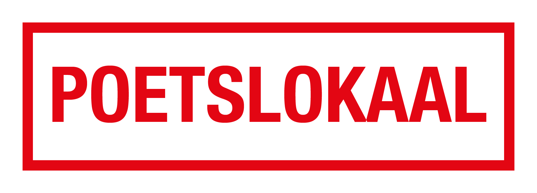 Poetslokaal (Rood/wit)