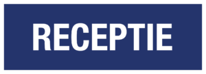 Receptie (Blauw/wit)