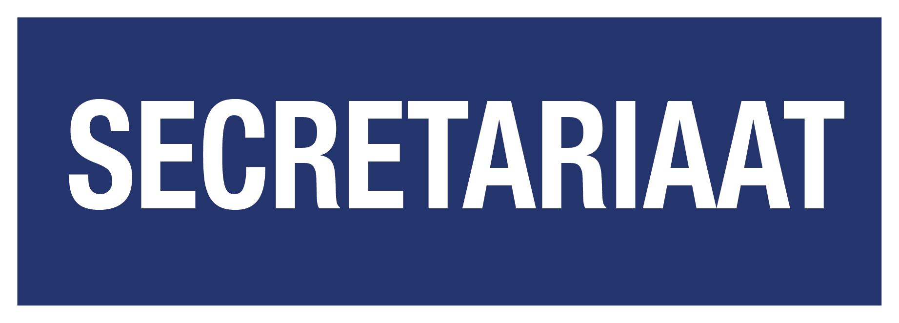 Secretariaat (Blauw/wit)