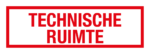 Technische ruimte (Rood/wit)