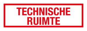 Technische ruimte (Rood/wit)