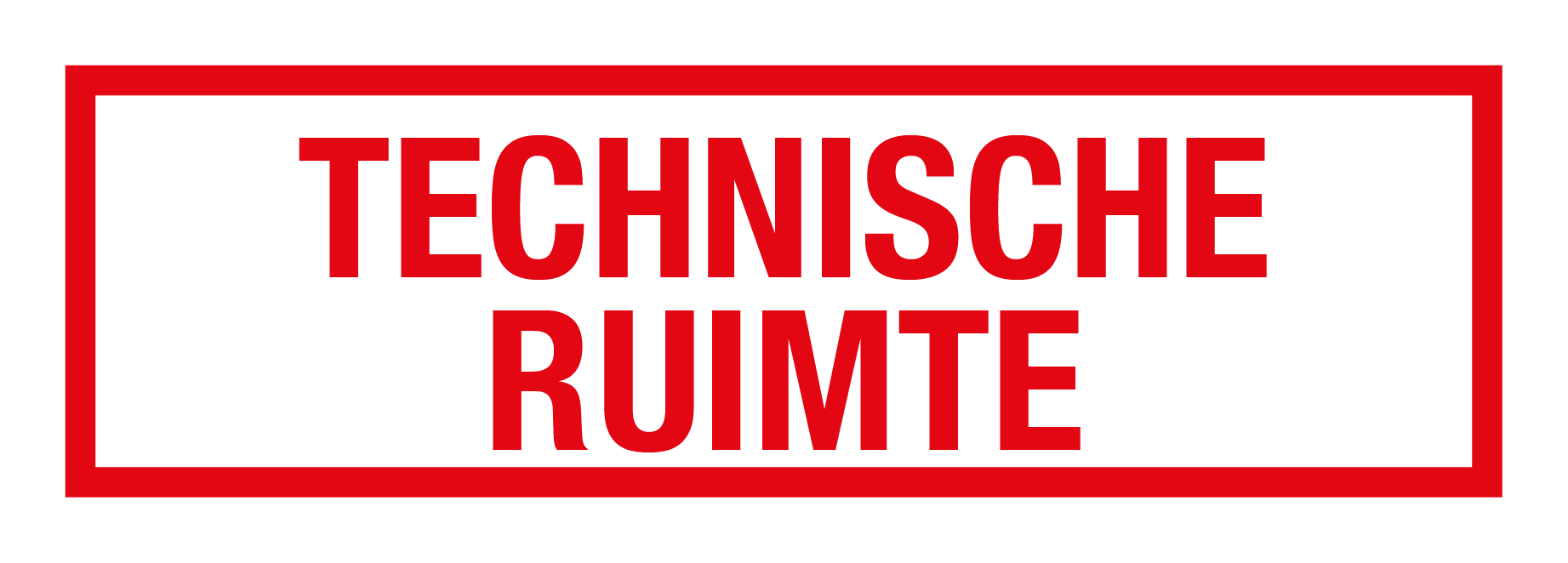 Technische ruimte (Rood/wit)