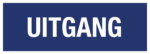 Uitgang (Blauw/wit)
