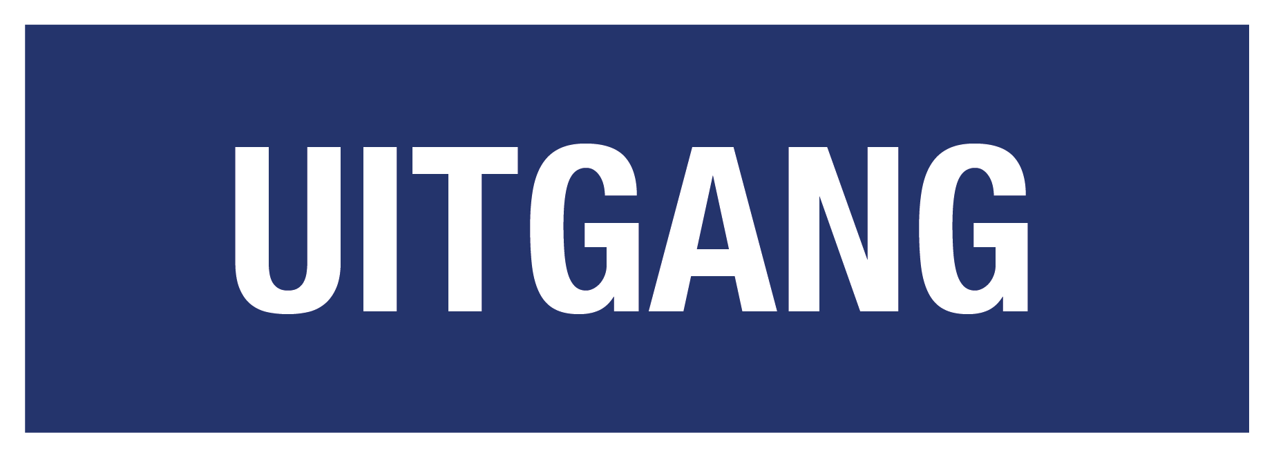Uitgang (Blauw/wit)